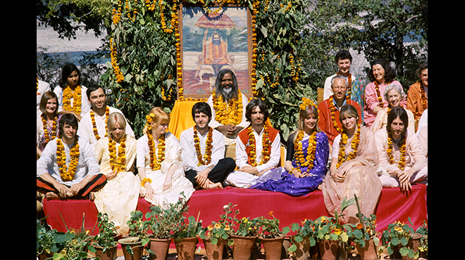 The Beatles and the Maharishi © Paul Saltzman 1